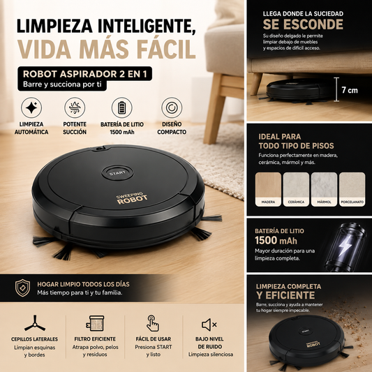 🔥 Promoción de robot aspirador con más del 50 % de descuento 🔥